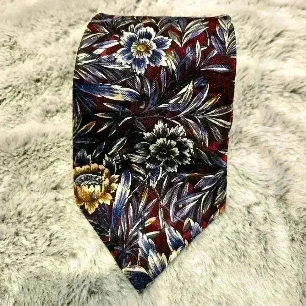 OSCAR DE LA RENTA Necktie Floral Print #171